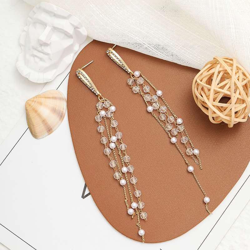 Tasseled Long Earrings