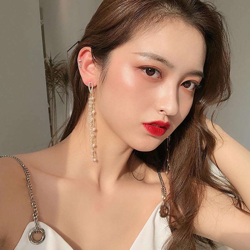 Tasseled Long Earrings