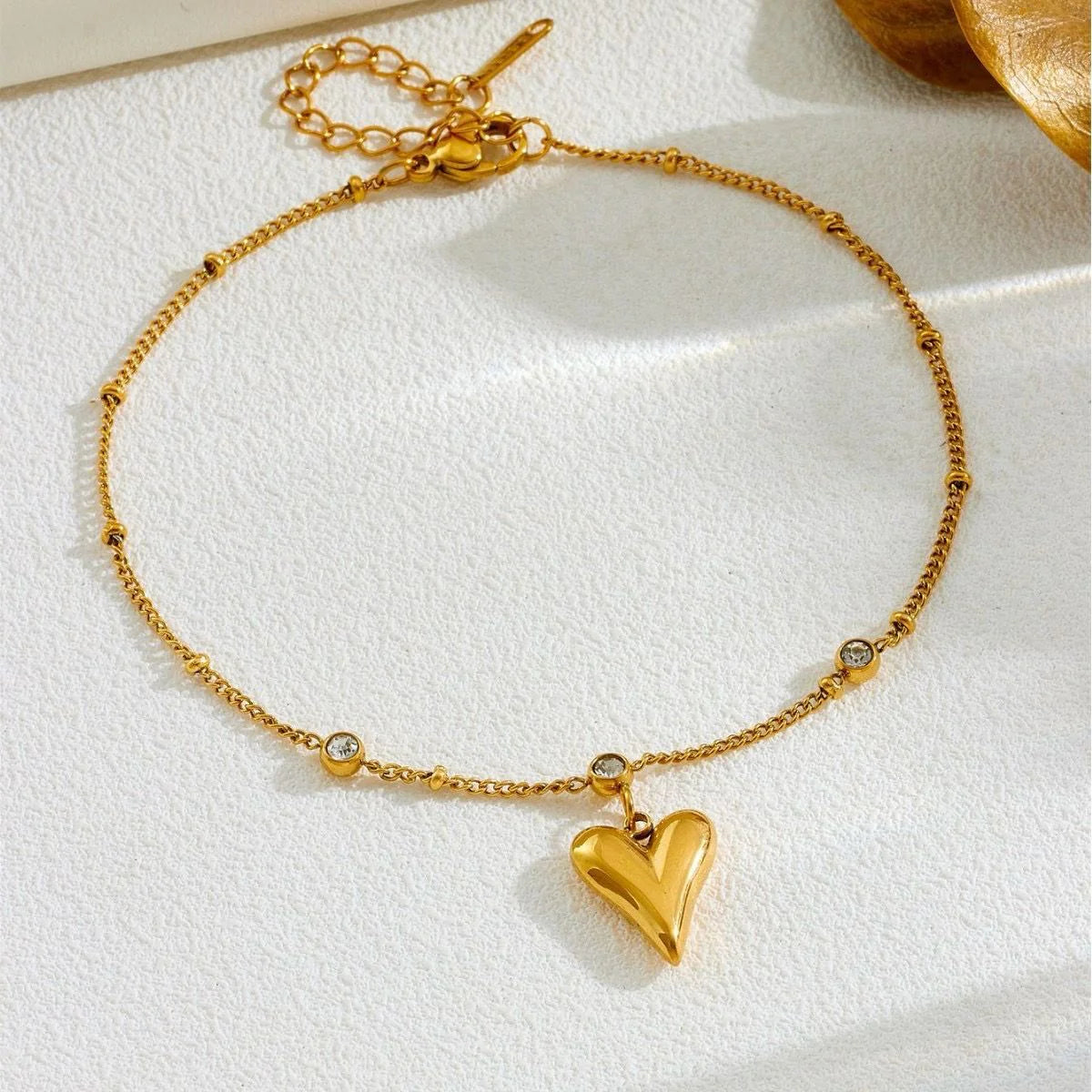 Heart Drop Stone Bracelet