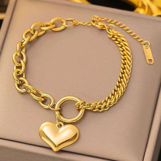 Love Heart Chain Bracelet