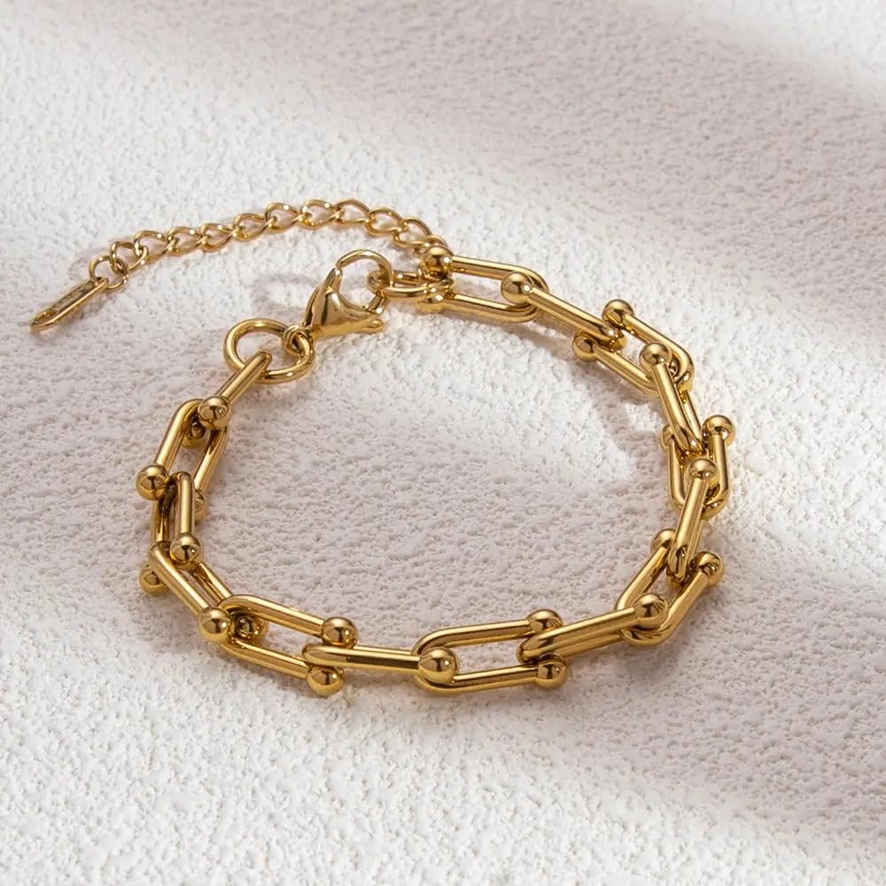 Minimalist Cross Double Layered Bracelet