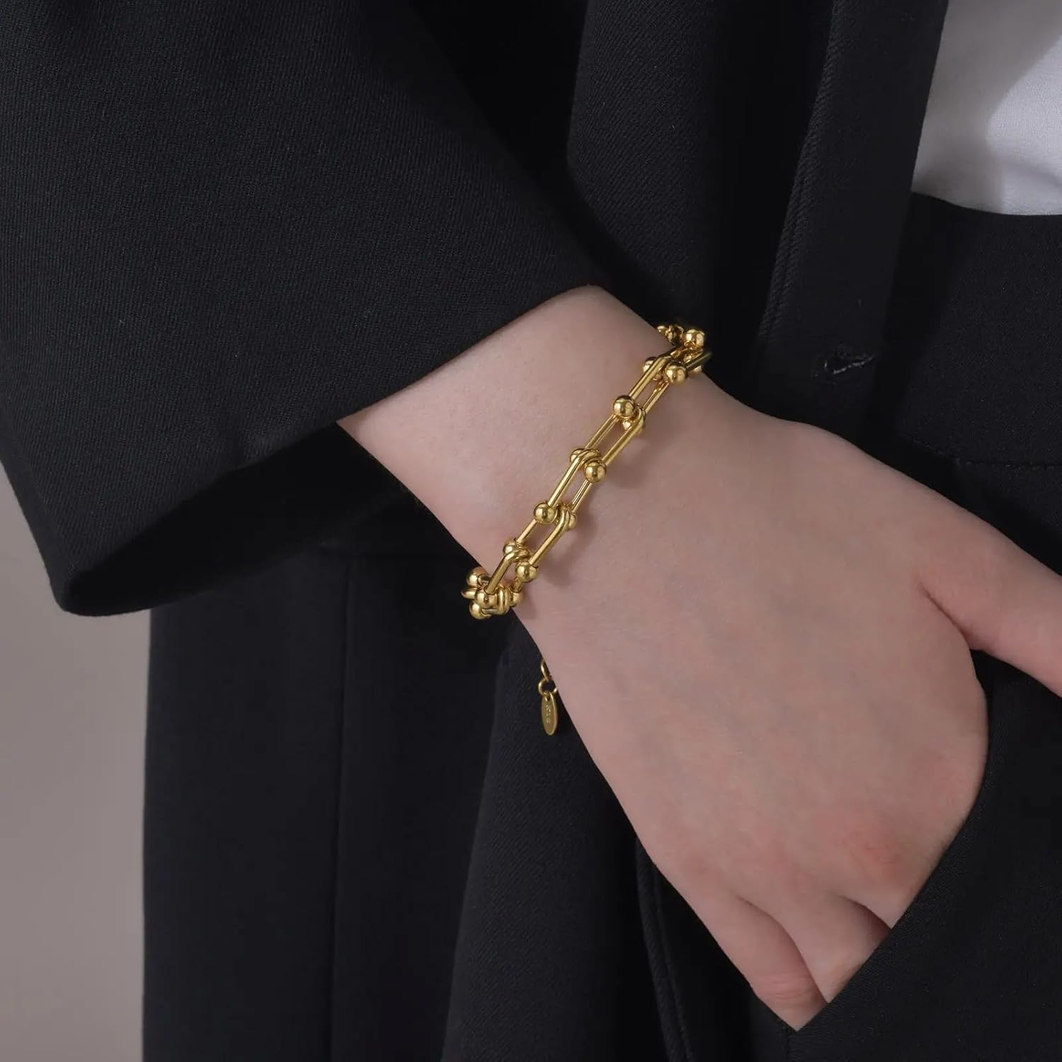 Minimalist Cross Double Layered Bracelet