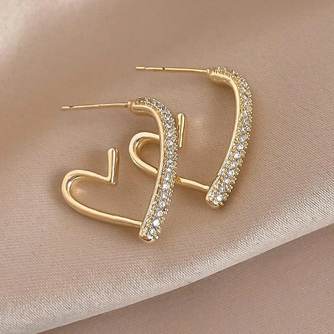 Heart Hoop Earrings