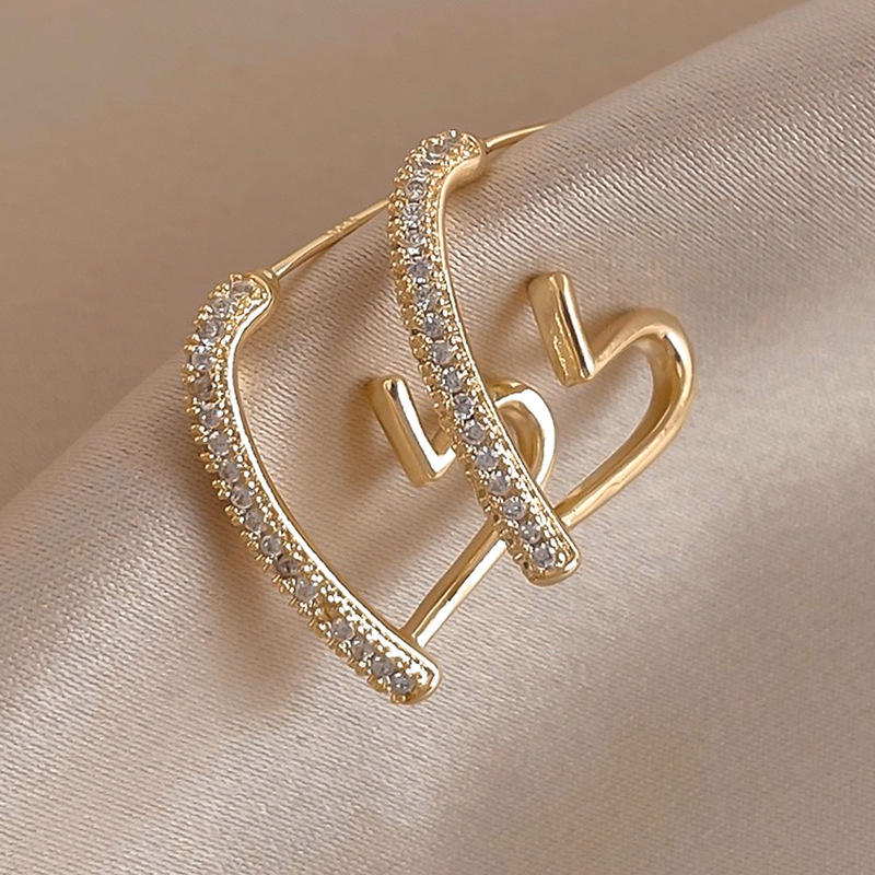 Heart Hoop Earrings