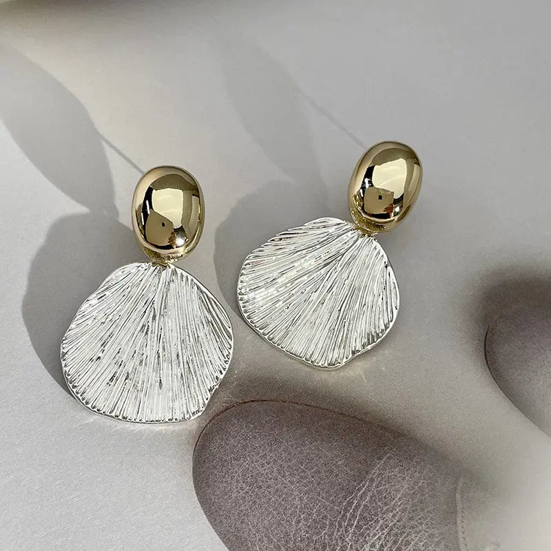 Metal Shell Earrings