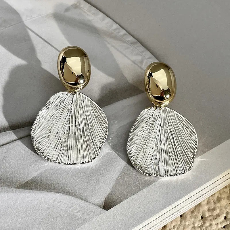 Metal Shell Earrings