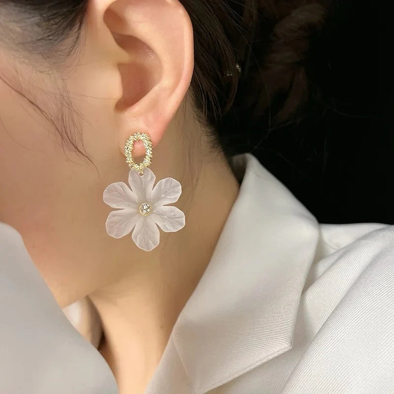 Acrylic Flower Earrings