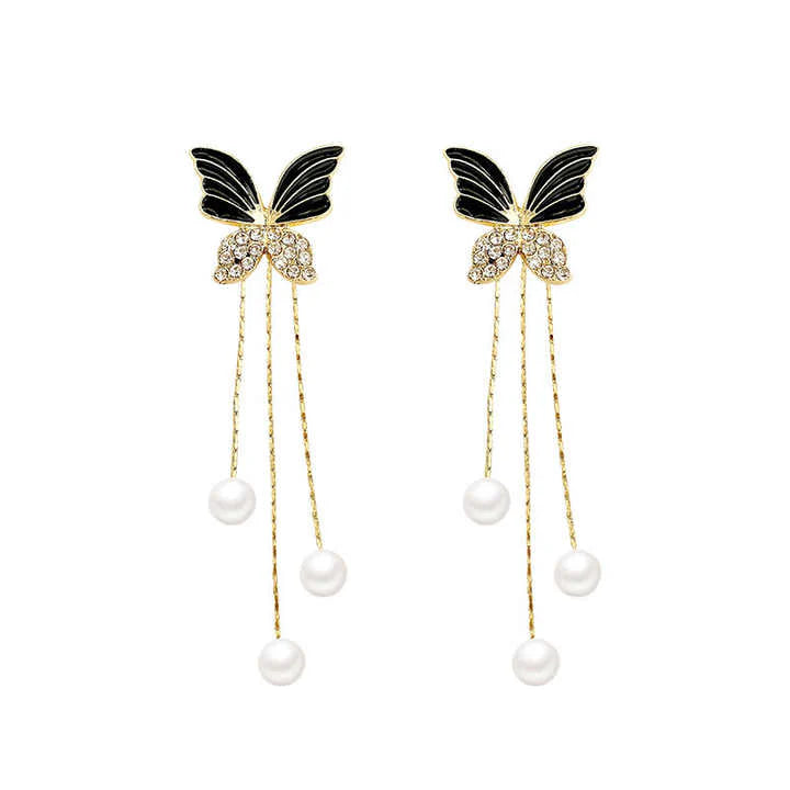 Butterfly Tassel Earrings