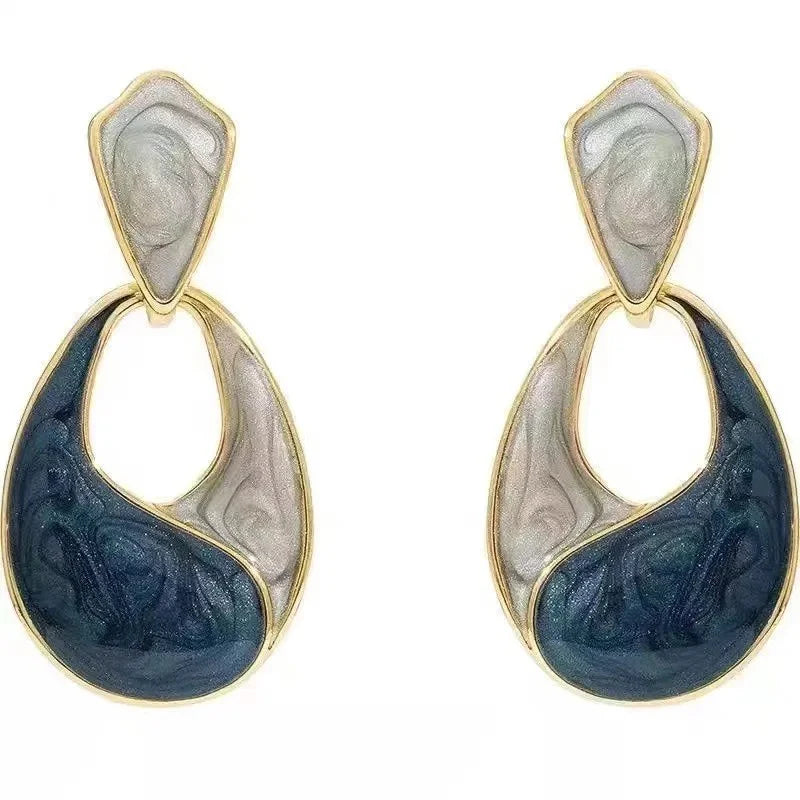 Enamel Waterdrop Earrings