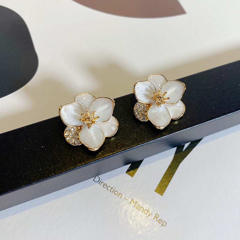 Enamel Floral Studs