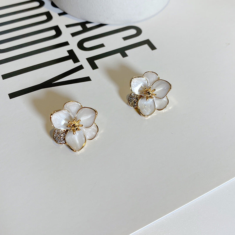 Enamel Floral Studs