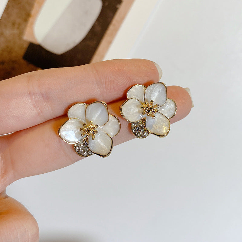 Enamel Floral Studs