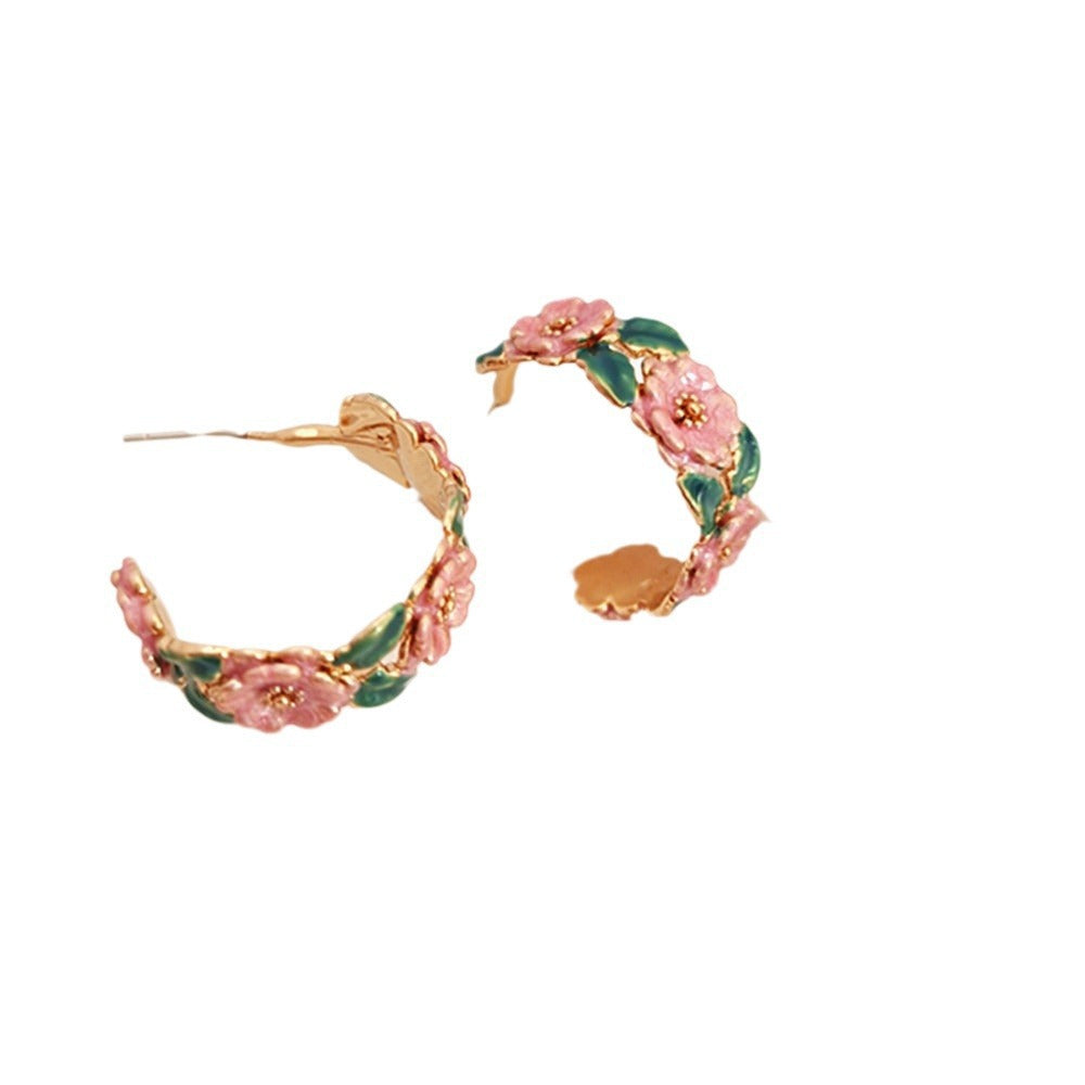 French Style Floral Hoops
