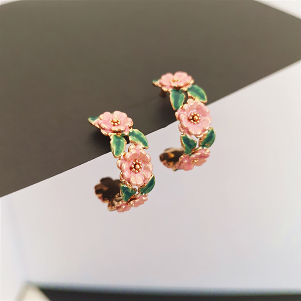 French Style Floral Hoops