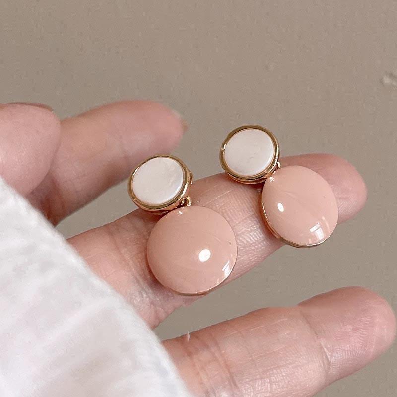 Enamel Water Drop Earrings