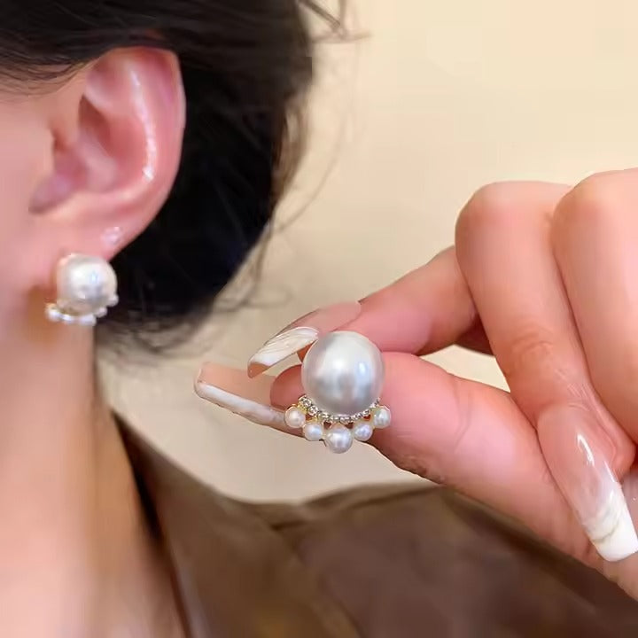 Faux Pearl Studs