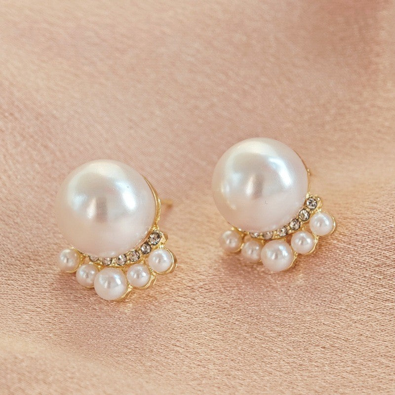 Faux Pearl Studs