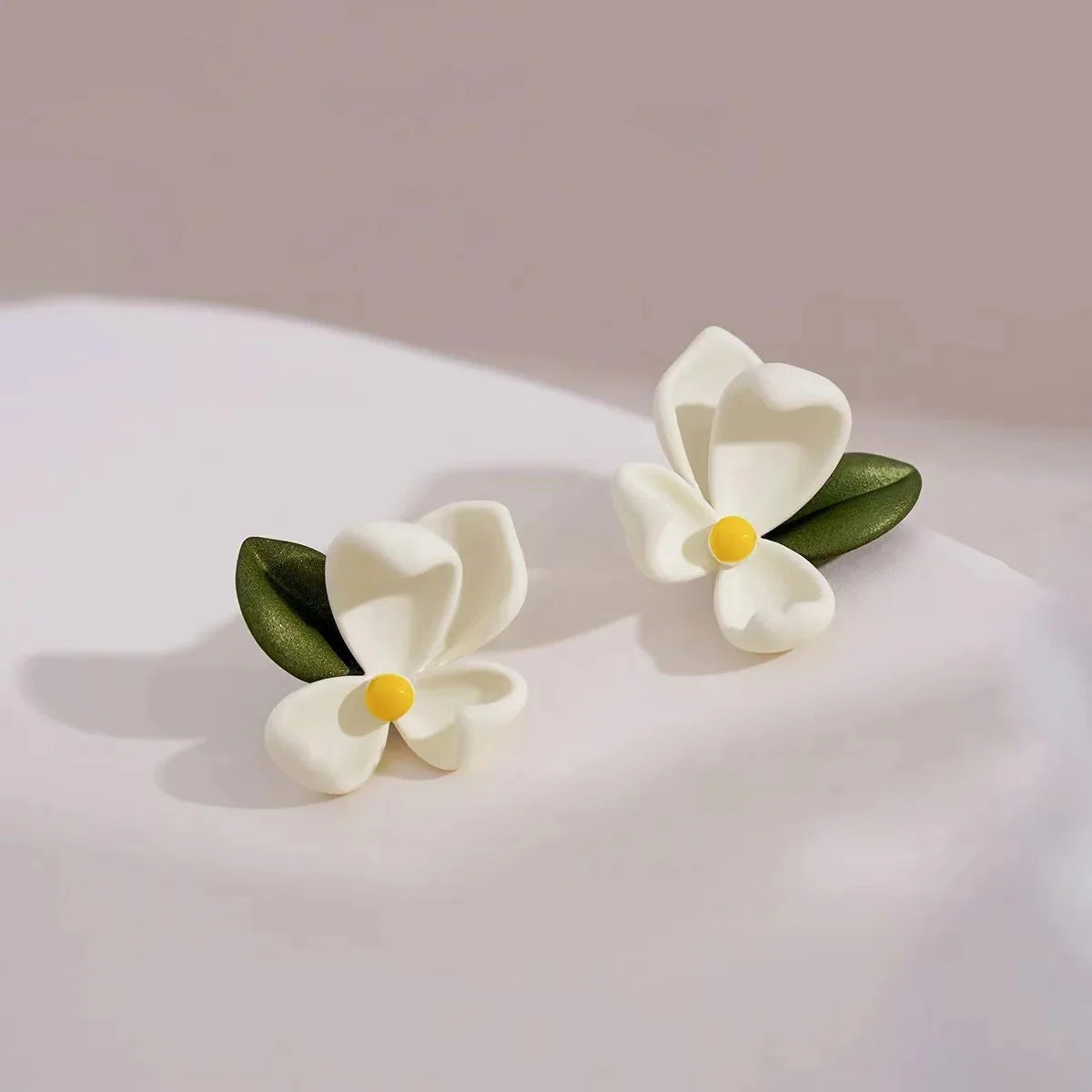 Cute Flower Shaped Stud Earrings