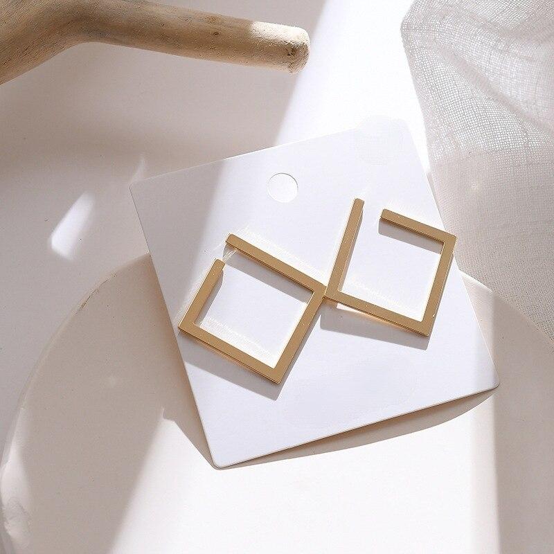 Geometric Hollow Square Earrings