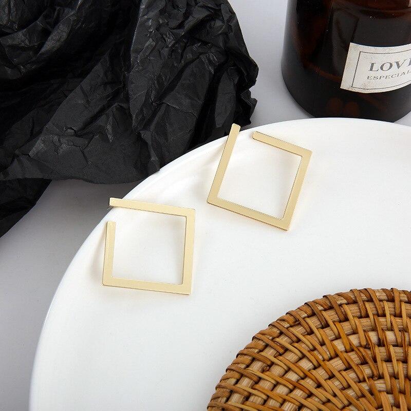 Geometric Hollow Square Earrings