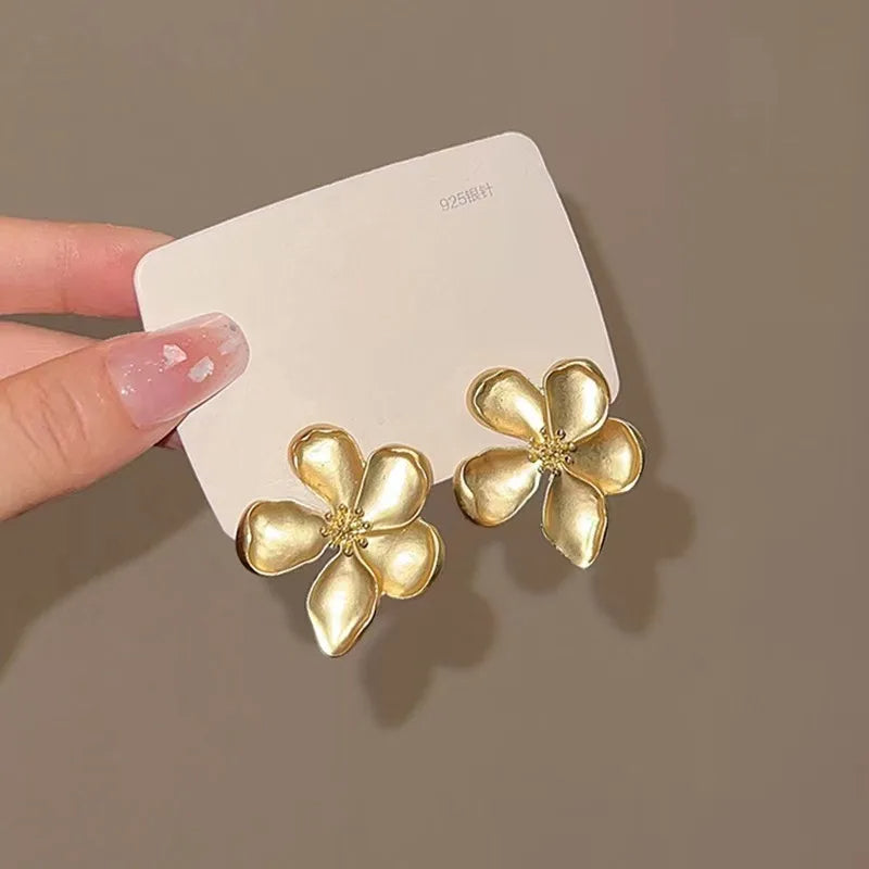 French Flower Stud Earrings