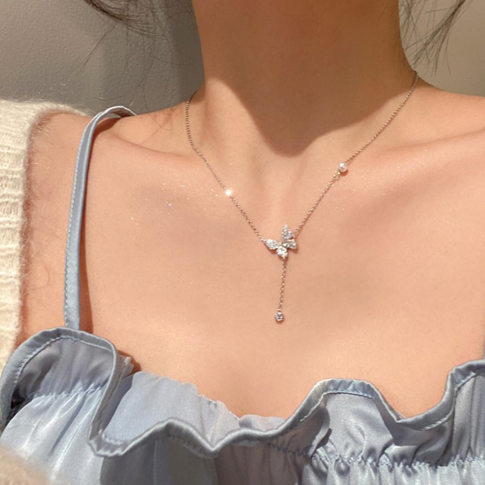 Minimal Butterfly Necklace