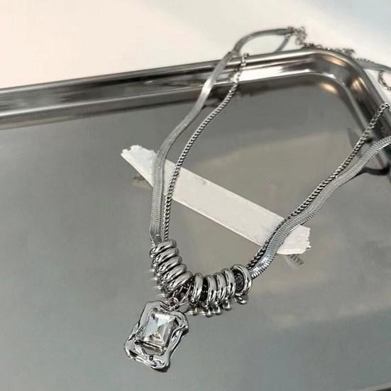 Hip-hop Style Double-layer Necklace