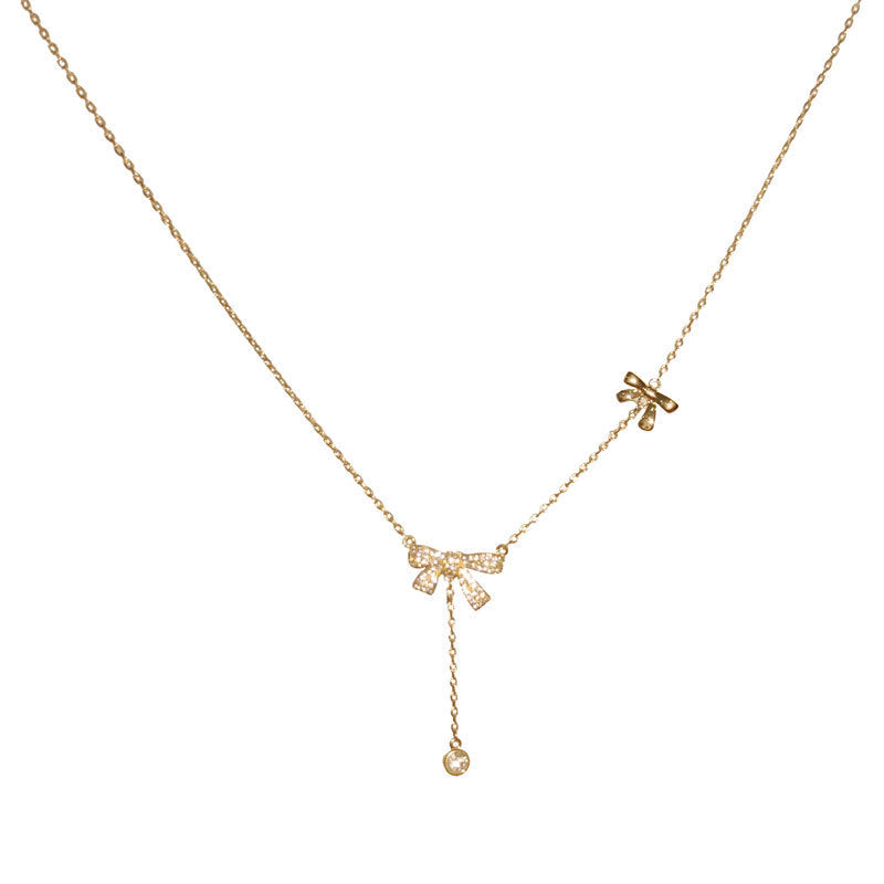 Bow & Bow Necklace
