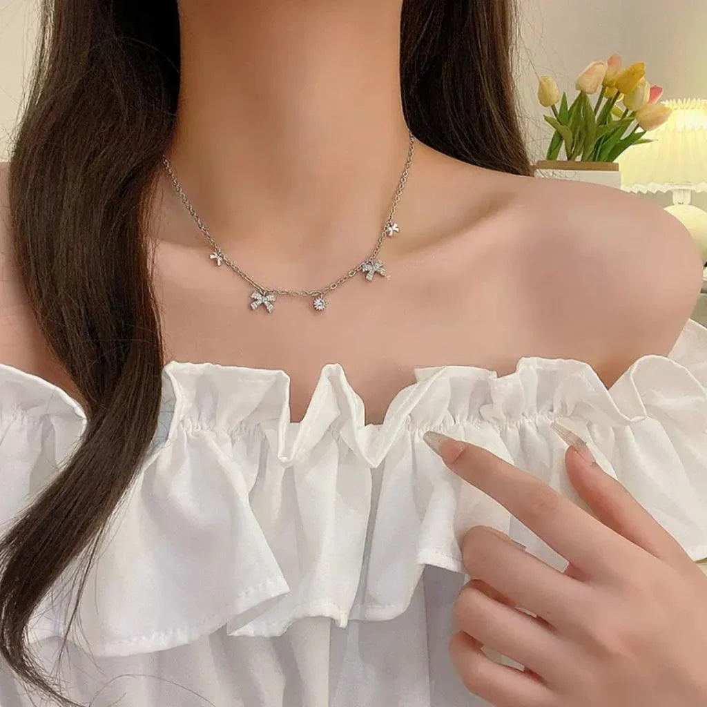 Bow Charms Necklace