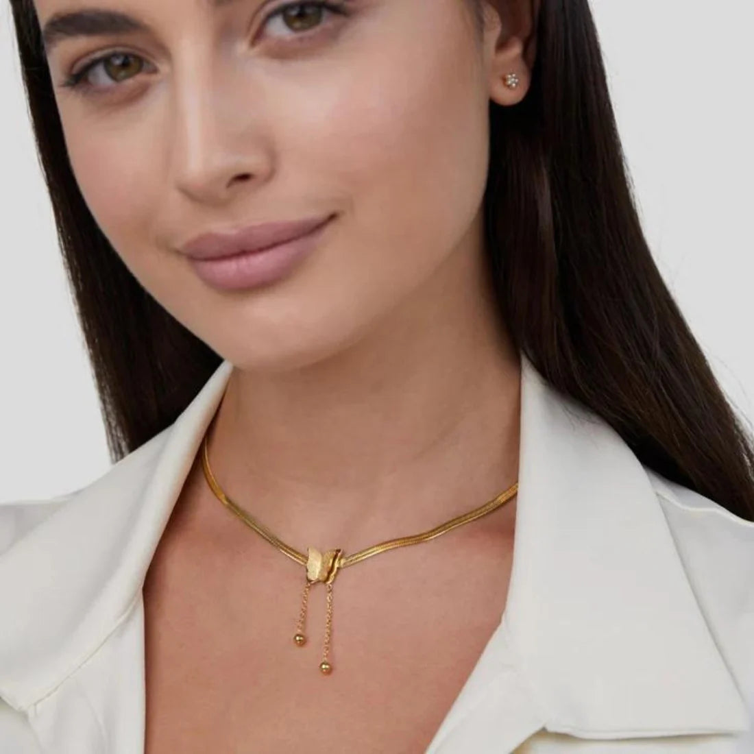 Butterfly Snake Chain Necklace