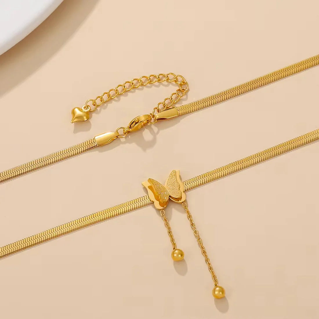 Butterfly Snake Chain Necklace