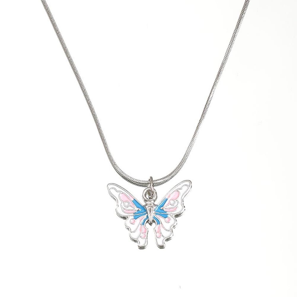 Enamel Butterfly Necklace