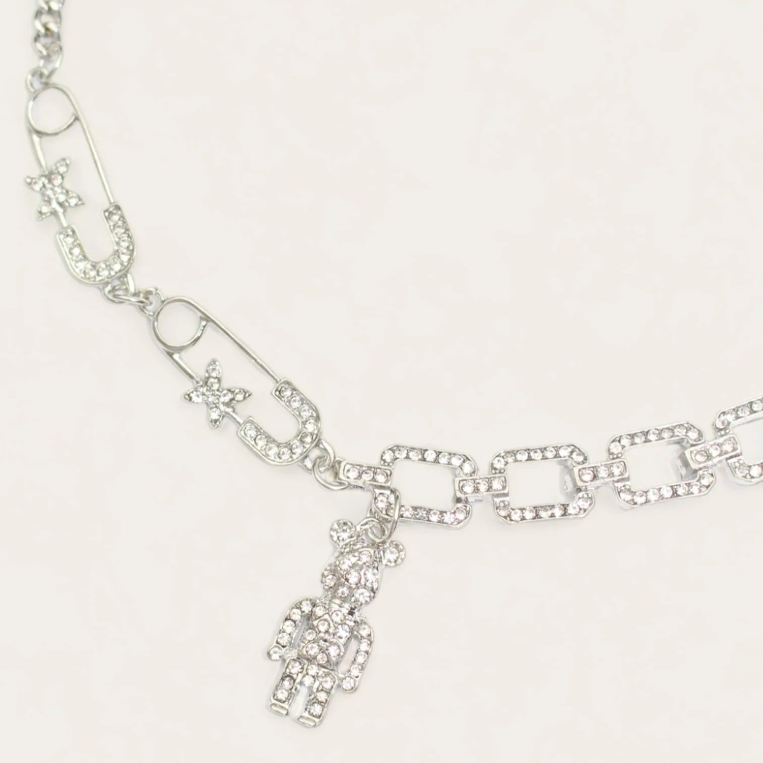 Stone Baer Drop Versatile Chain Necklace