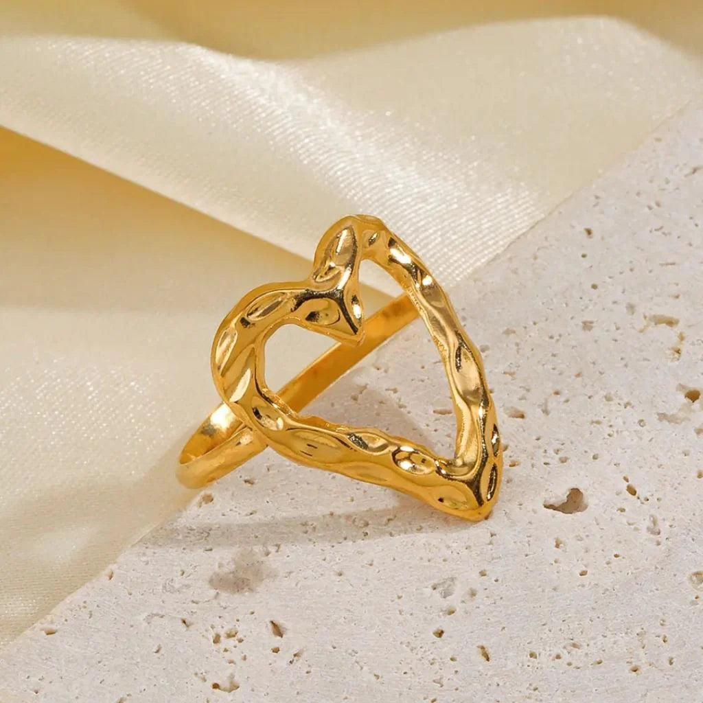 Irregular Heart-Shaped Ring