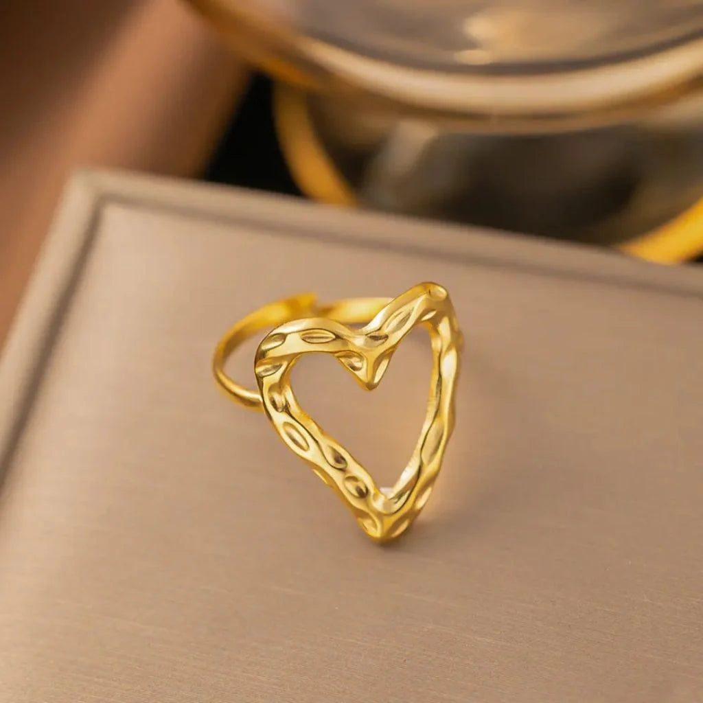 Irregular Heart-Shaped Ring