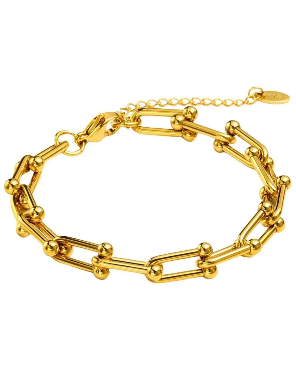 Minimalist Cross Double Layered Bracelet