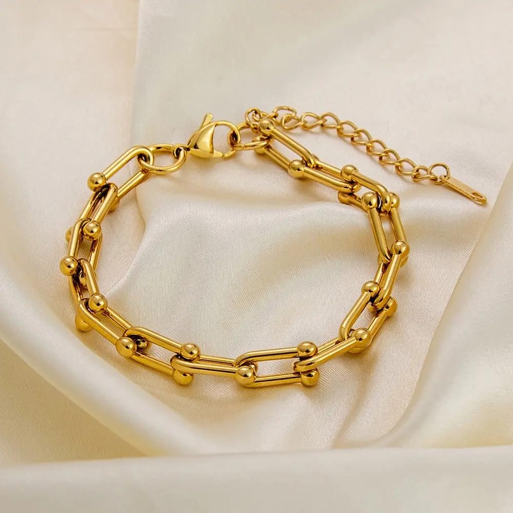 Minimalist Cross Double Layered Bracelet