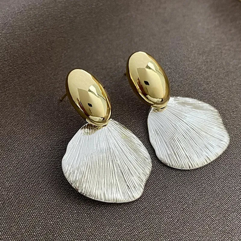 Metal Shell Earrings