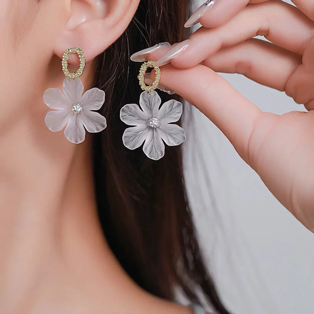 Acrylic Flower Earrings
