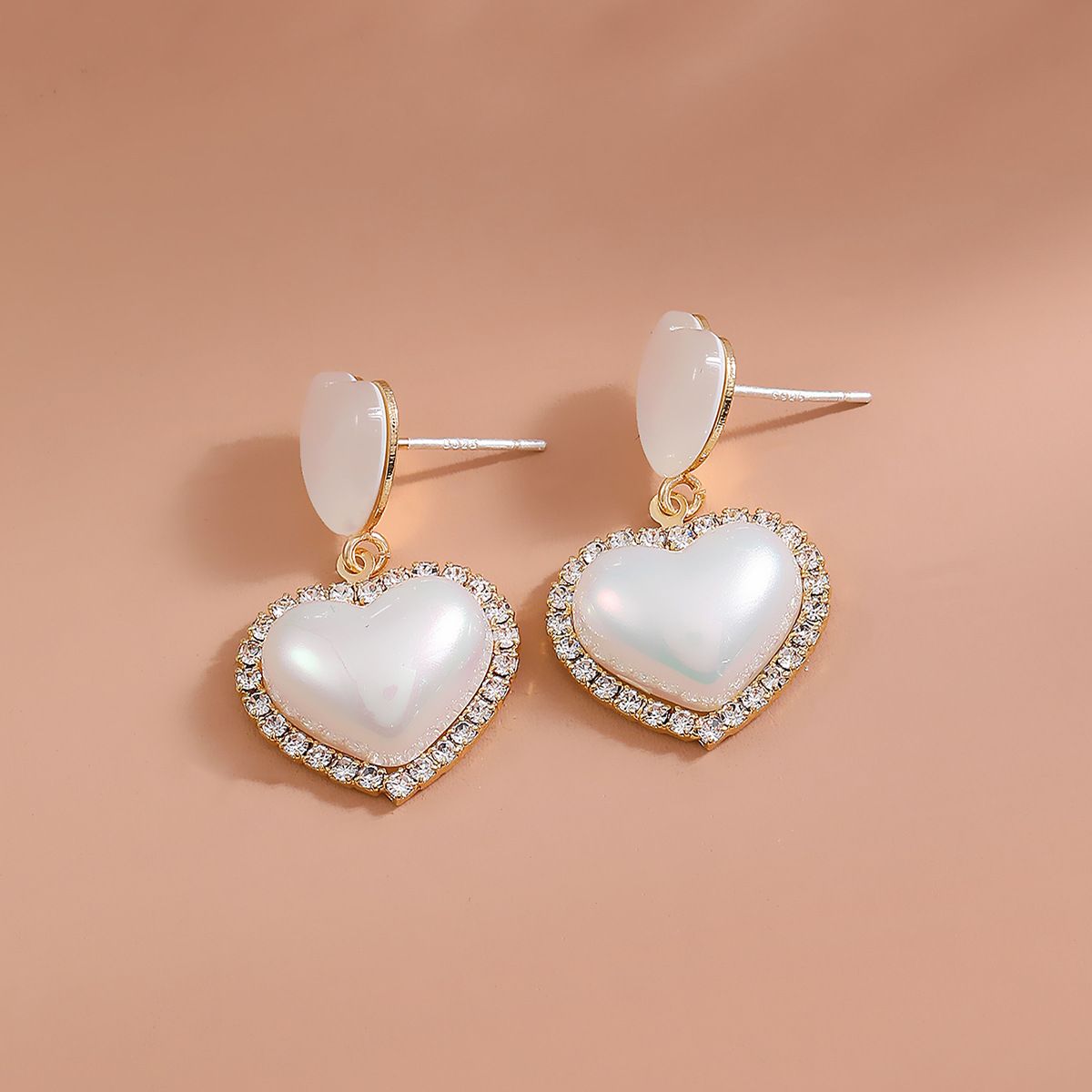 Love Heart Drop Earrings