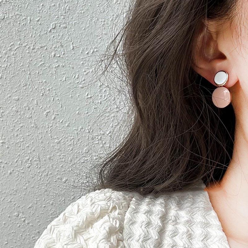 Enamel Water Drop Earrings