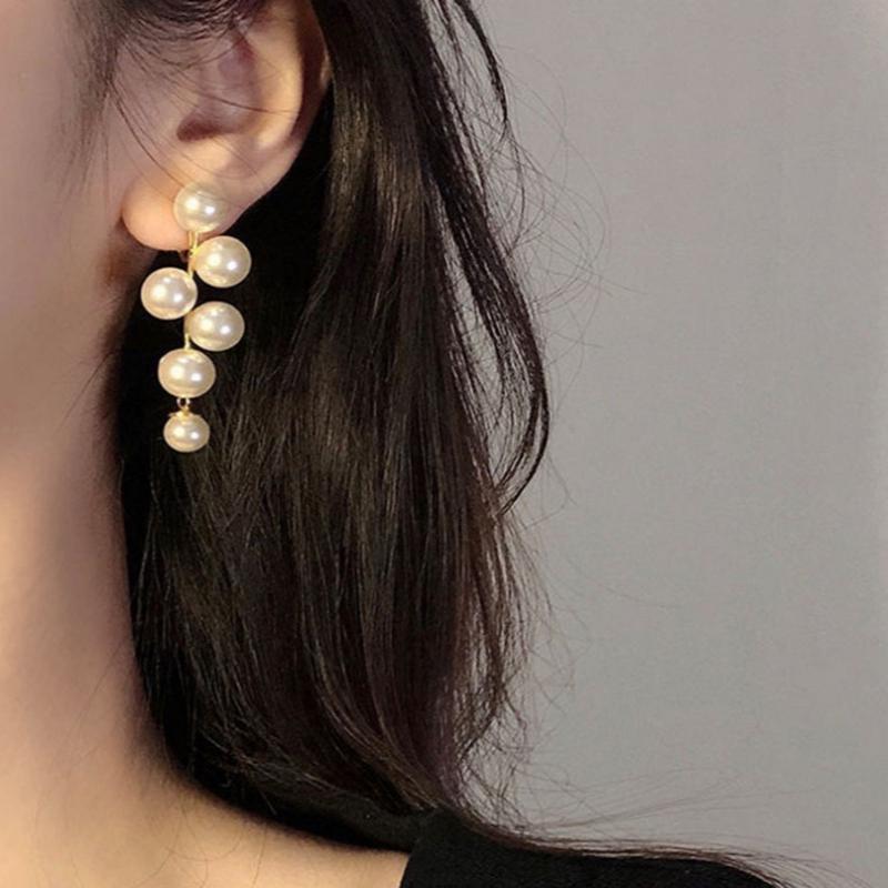 Faux Pearl Drop Earrings