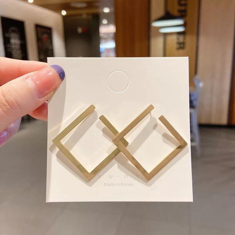 Geometric Hollow Square Earrings