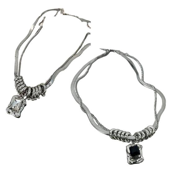 Hip-hop Style Double-layer Necklace