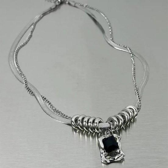 Hip-hop Style Double-layer Necklace