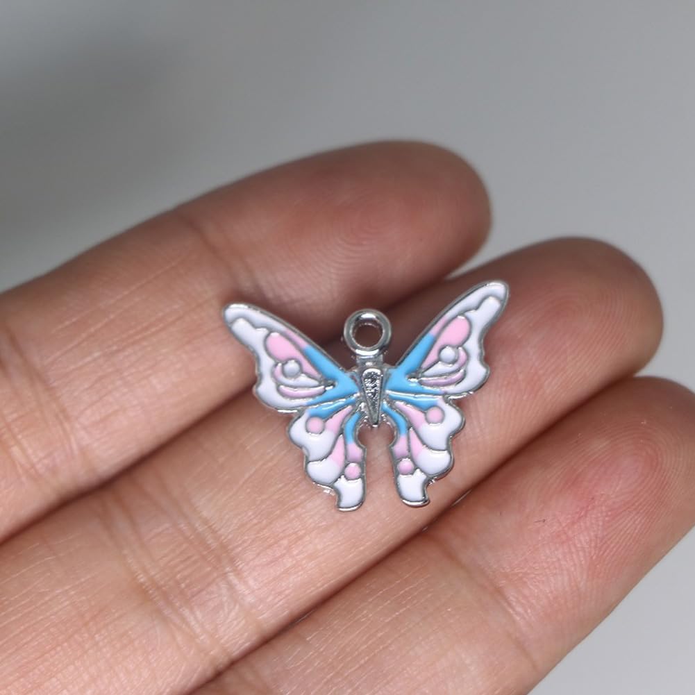 Enamel Butterfly Necklace