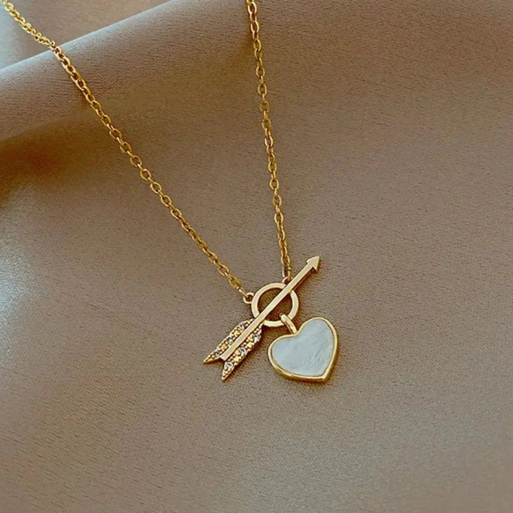 Arrow Through the Heart Necklace