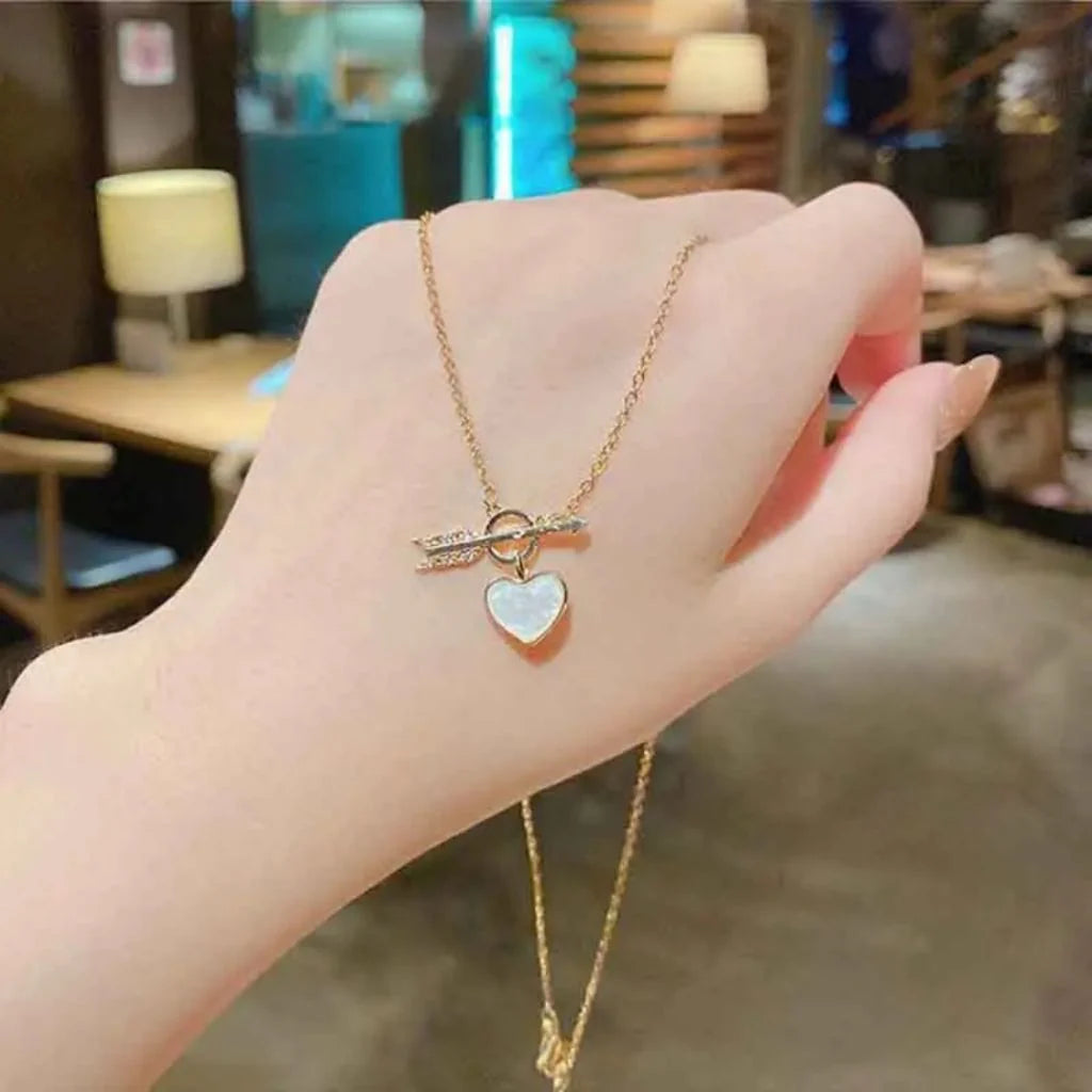 Arrow Through the Heart Necklace